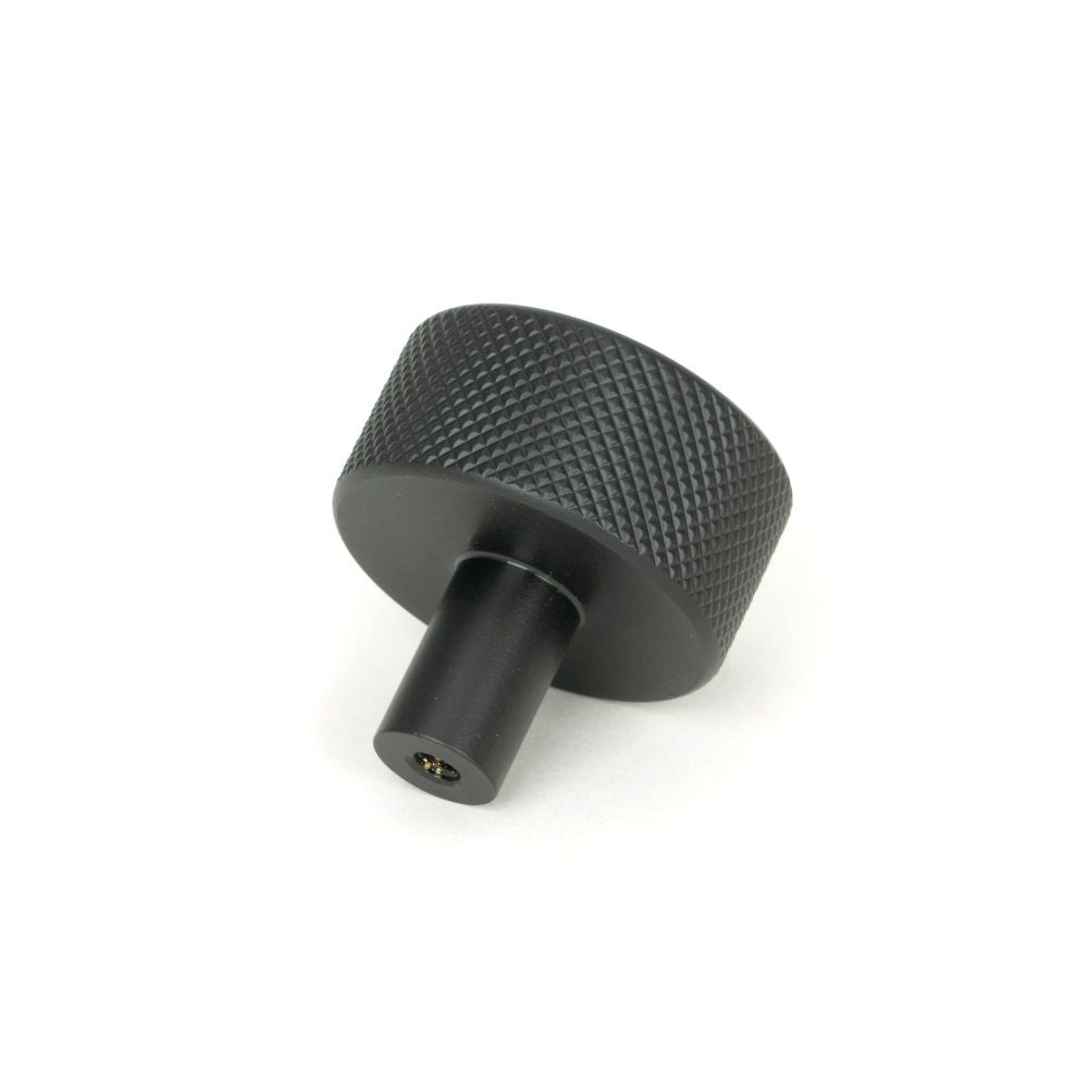From The Anvil - Matt Black Brompton Cabinet Knob - 32mm (No rose) | Sku. 46879 | Trade Door Handles.