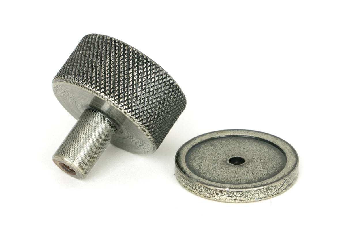 From The Anvil - Pewter Brompton Cabinet Knob - 32mm (Plain) | Sku. 46882 | Trade Door Handles.
