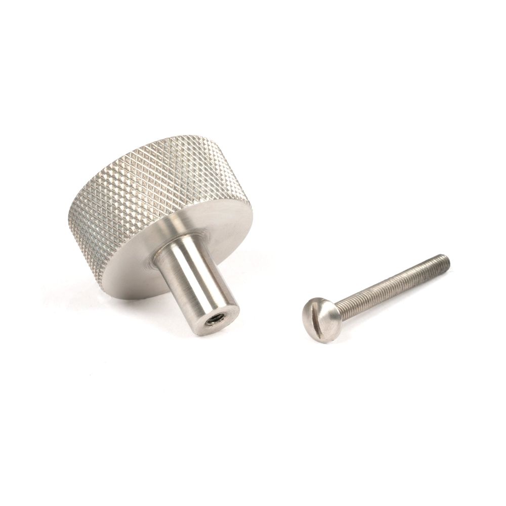 From The Anvil - Satin SS (304) Brompton Cabinet Knob - 32mm (No rose) | Sku. 46891 | Trade Door Handles.
