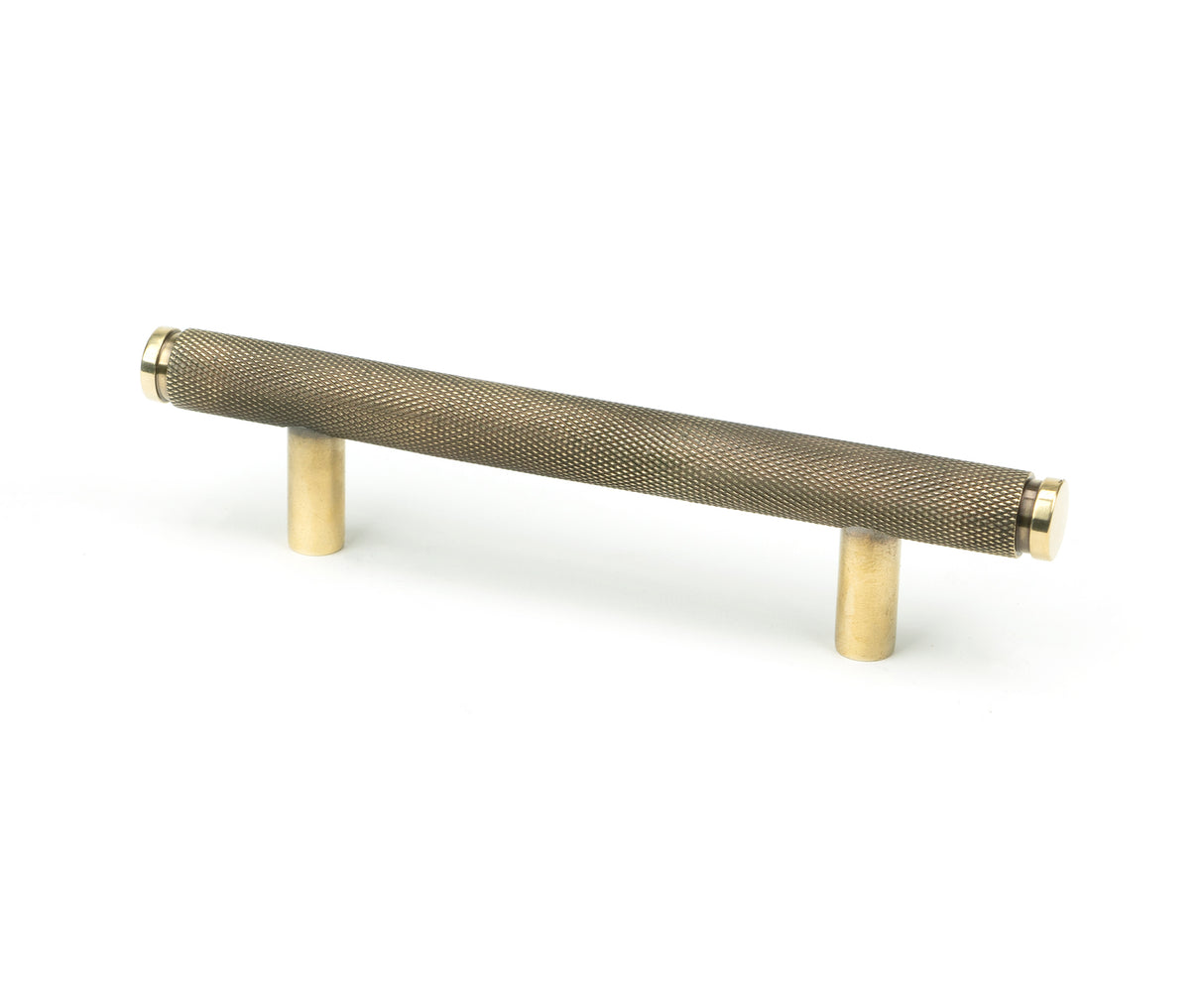 From The Anvil - Aged Brass Full Brompton Pull Handle - Small | Sku. 46894 | Trade Door Handles.