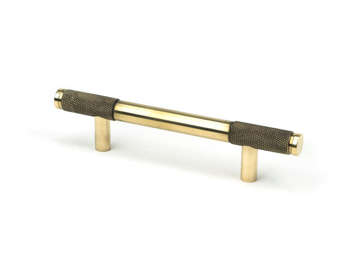 From The Anvil - Aged Brass Half Brompton Pull Handle - Small | Sku. 46924 | Trade Door Handles.
