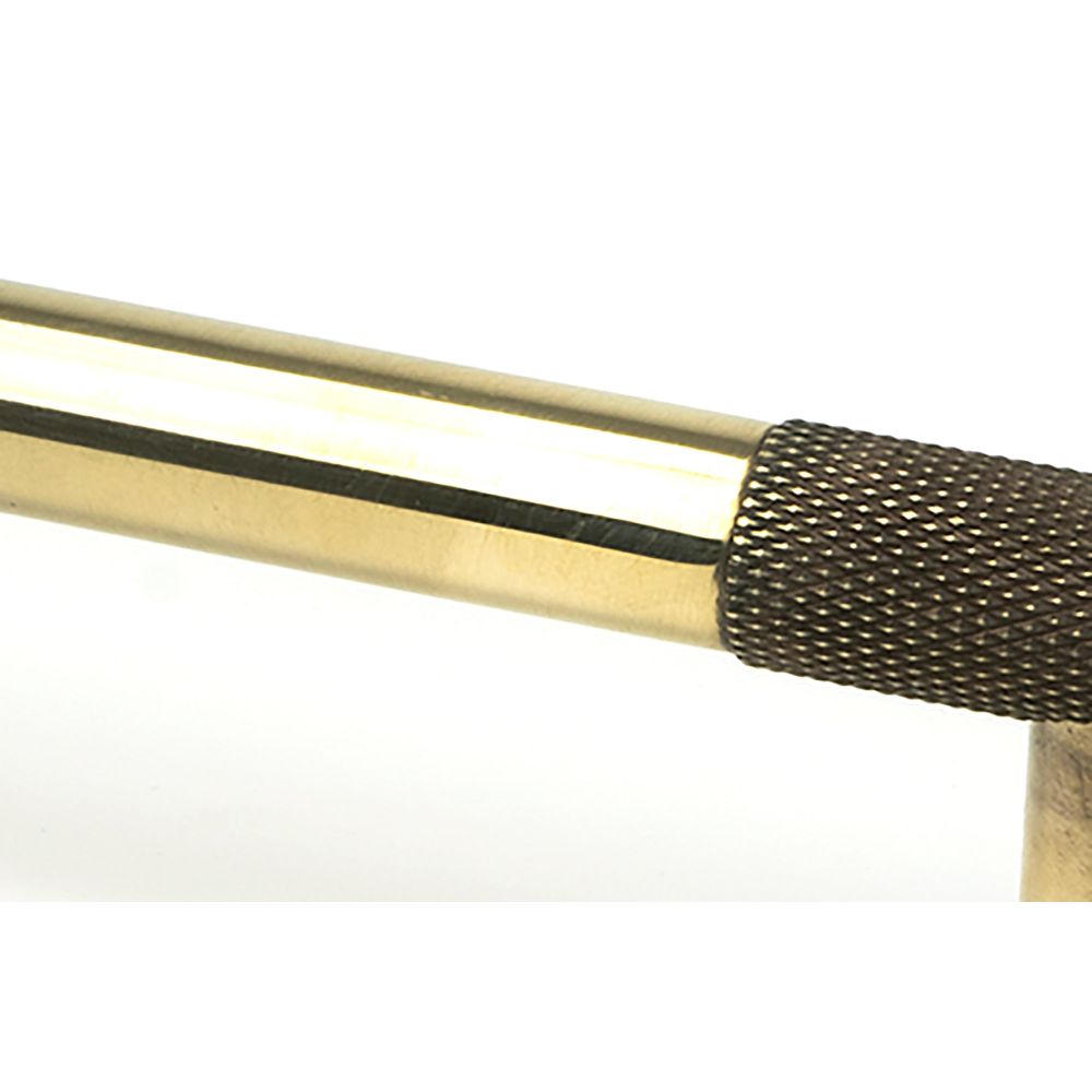From The Anvil - Aged Brass Half Brompton Pull Handle - Medium | Sku. 46925 | Trade Door Handles.