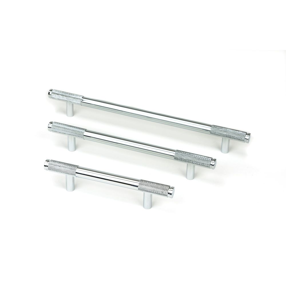 From The Anvil - Polished Chrome Half Brompton Pull Handle - Small | Sku. 46927 | Trade Door Handles.