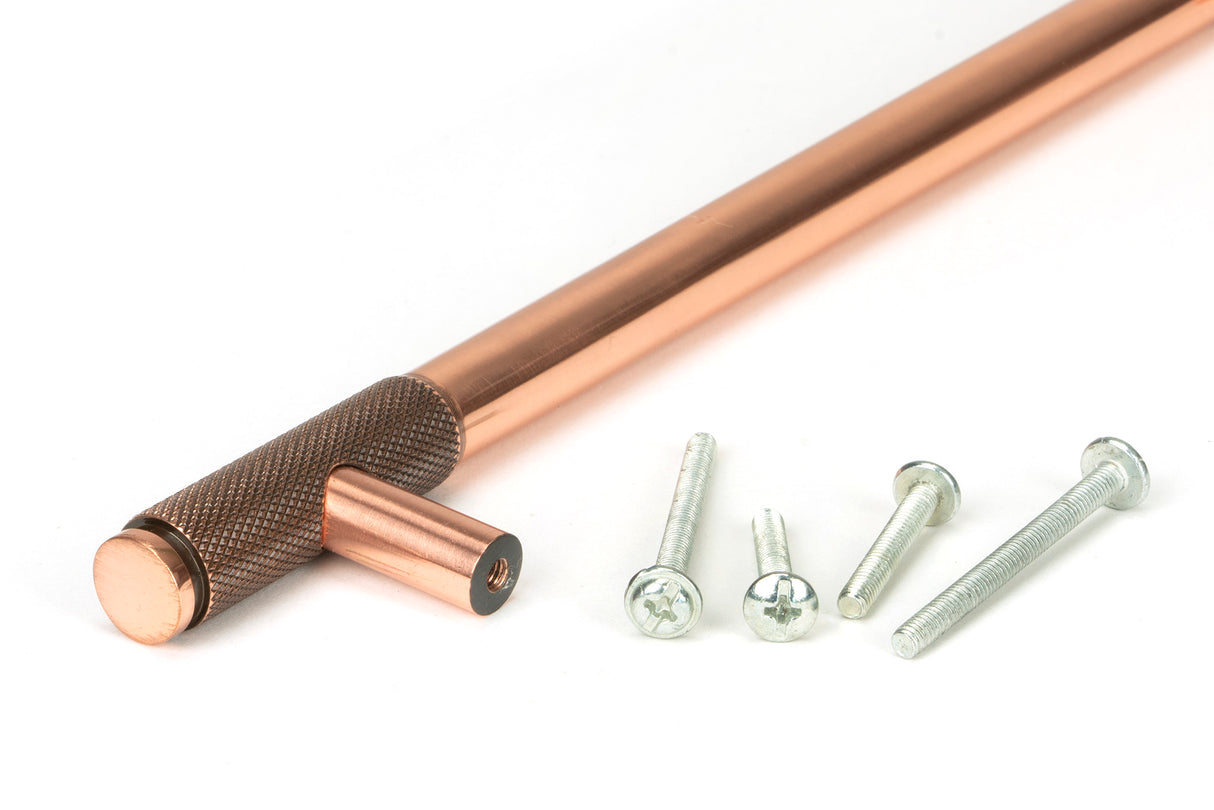 From The Anvil - Polished Bronze Half Brompton Pull Handle - Large | Sku. 46938 | Trade Door Handles.