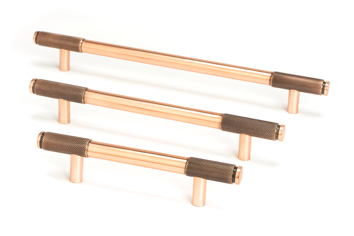 From The Anvil - Polished Bronze Half Brompton Pull Handle - Large | Sku. 46938 | Trade Door Handles.