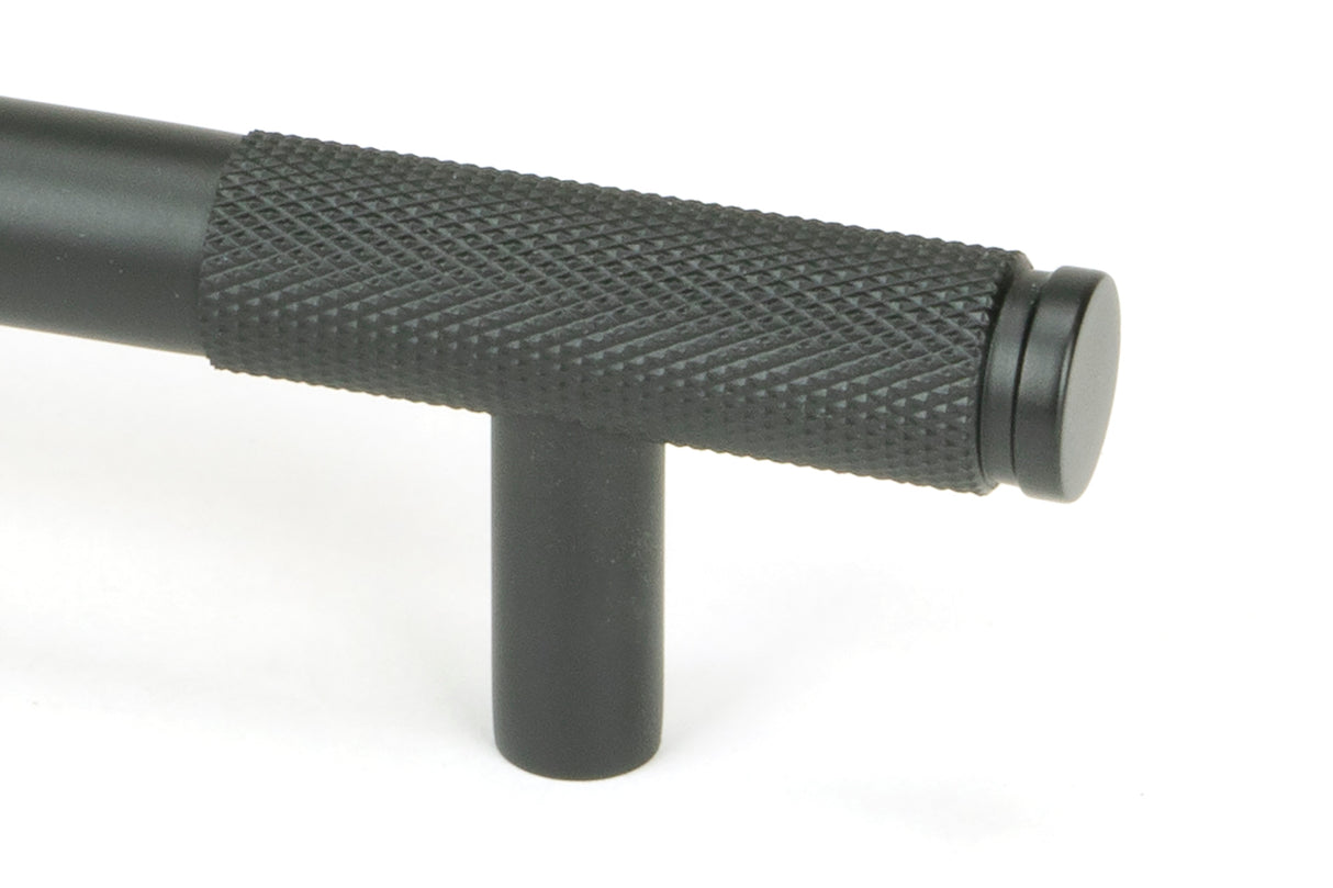 From The Anvil - Matt Black Half Brompton Pull Handle - Medium | Sku. 46943 | Trade Door Handles.