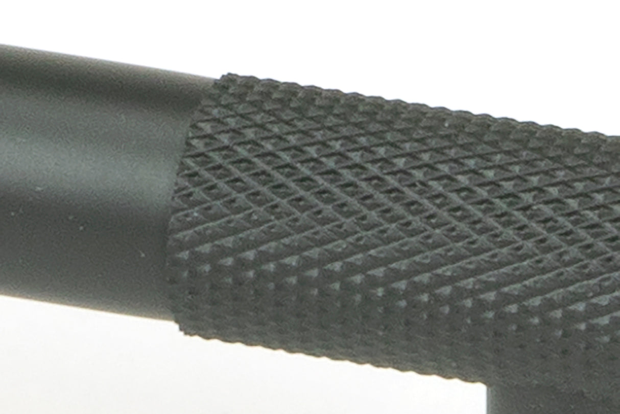 From The Anvil - Matt Black Half Brompton Pull Handle - Medium | Sku. 46943 | Trade Door Handles.