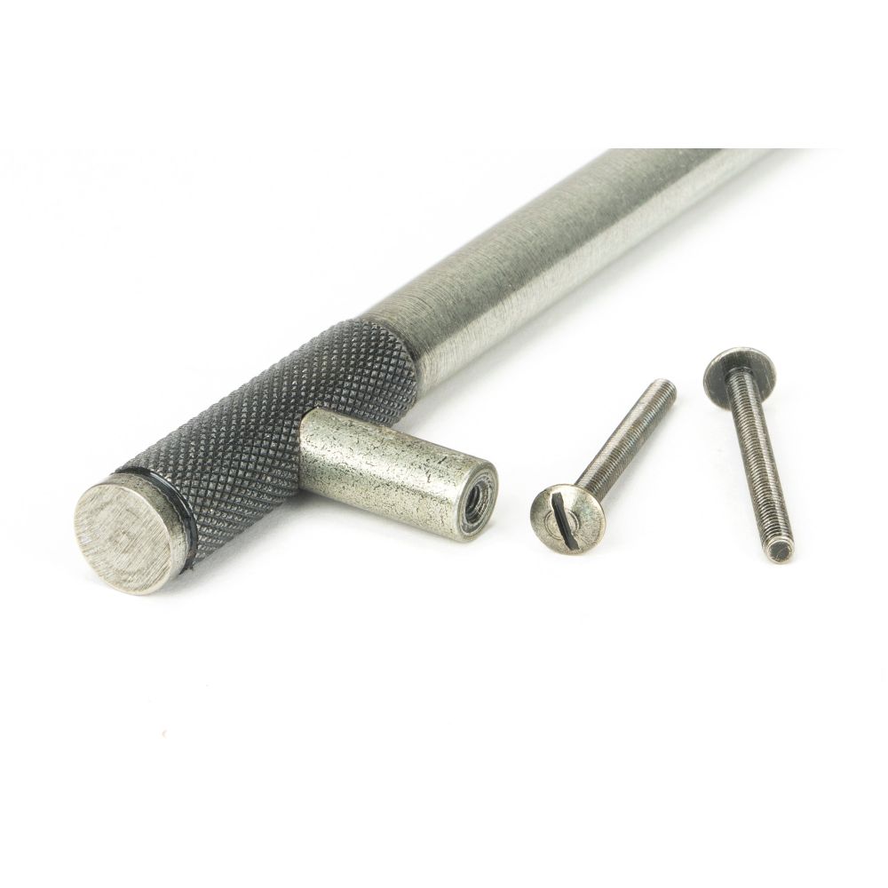 From The Anvil - Pewter Half Brompton Pull Handle - Medium | Sku. 46946 | Trade Door Handles.