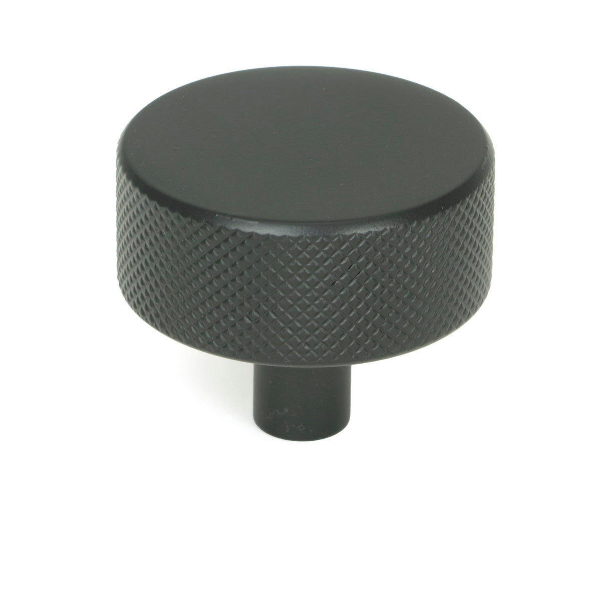 From The Anvil - Matt Black Brompton Cabinet Knob - 38mm (No rose) | Sku. 47085 | Trade Door Handles.