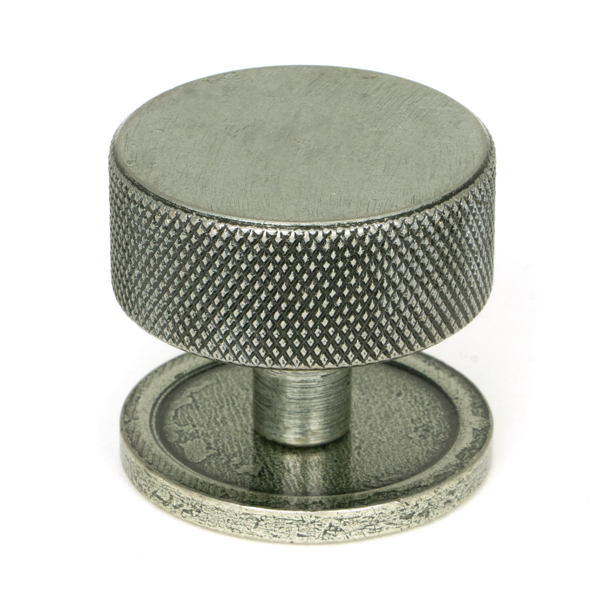 From The Anvil - Pewter Brompton Cabinet Knob - 38mm (Plain) | Sku. 47088 | Trade Door Handles.