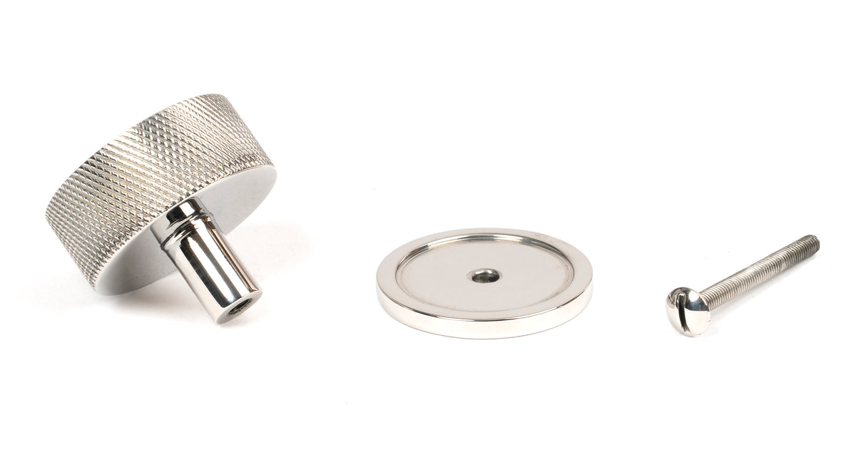 From The Anvil - Polished SS (304) Brompton Cabinet Knob - 38mm (Plain) | Sku. 47092 | Trade Door Handles.