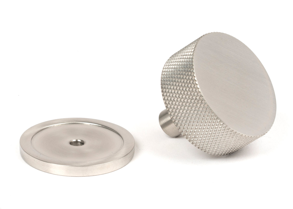 From The Anvil - Satin SS (304) Brompton Cabinet Knob - 38mm (Plain) | Sku. 47096 | Trade Door Handles.