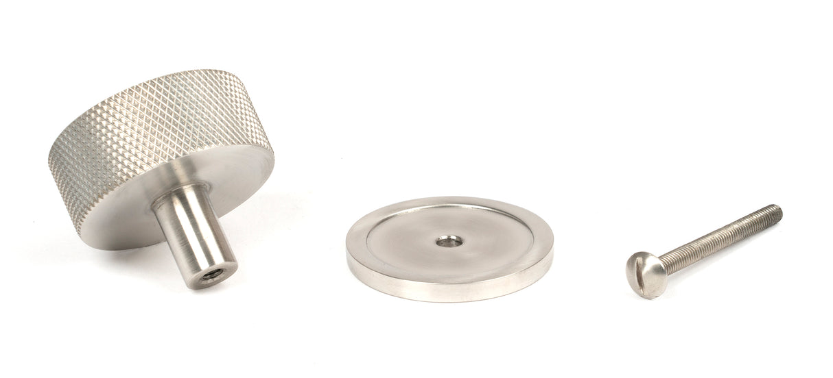 From The Anvil - Satin SS (304) Brompton Cabinet Knob - 38mm (Plain) | Sku. 47096 | Trade Door Handles.