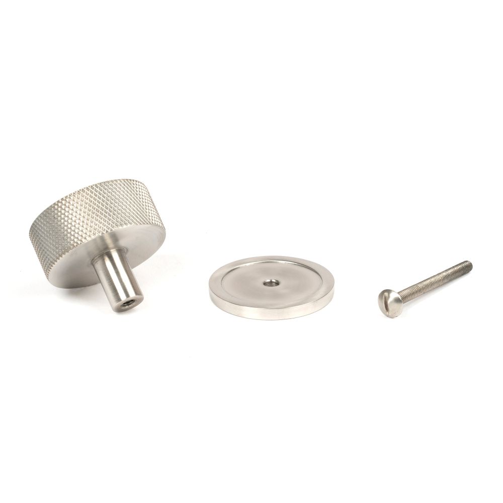 From The Anvil - Satin SS (304) Brompton Cabinet Knob - 38mm (Plain) | Sku. 47096 | Trade Door Handles.
