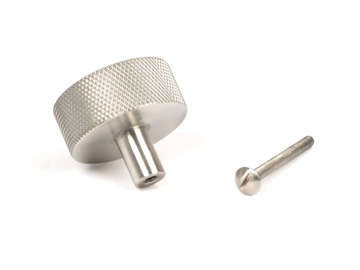 From The Anvil - Satin SS (304) Brompton Cabinet Knob - 38mm (No rose) | Sku. 47097 | Trade Door Handles.