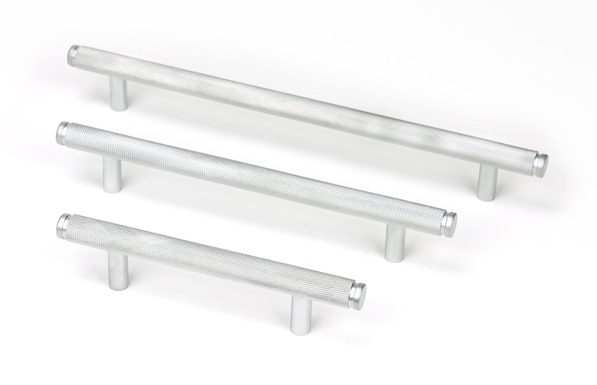 From The Anvil - Satin Chrome Full Brompton Pull Handle - Small | Sku. 47098 | Trade Door Handles.