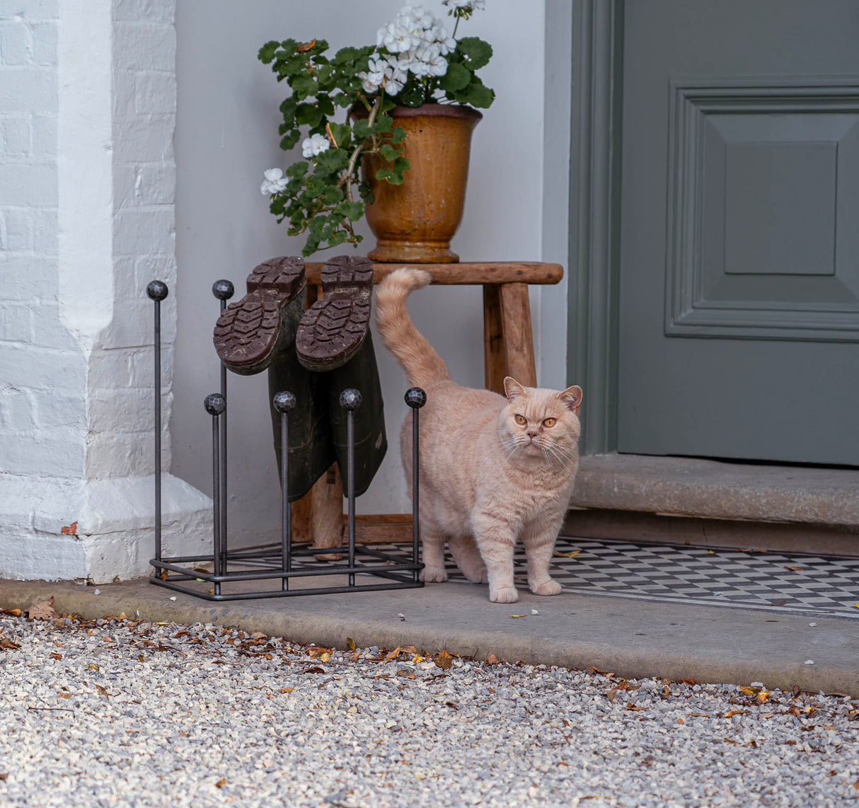 From The Anvil - Pewter Four Pair Boot Rack | Sku. 47107 | Trade Door Handles.