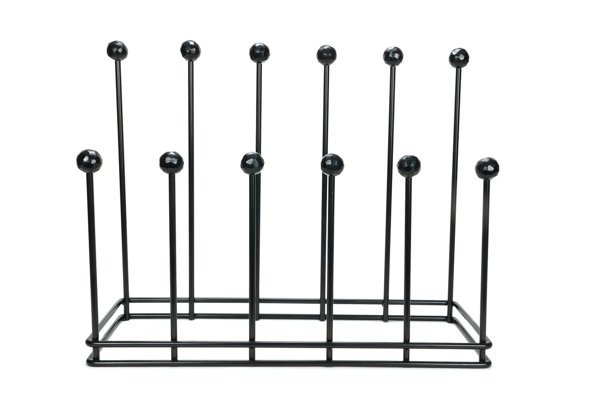 From The Anvil - Matt Black Six Pair Boot Rack | Sku. 47108 | Trade Door Handles.