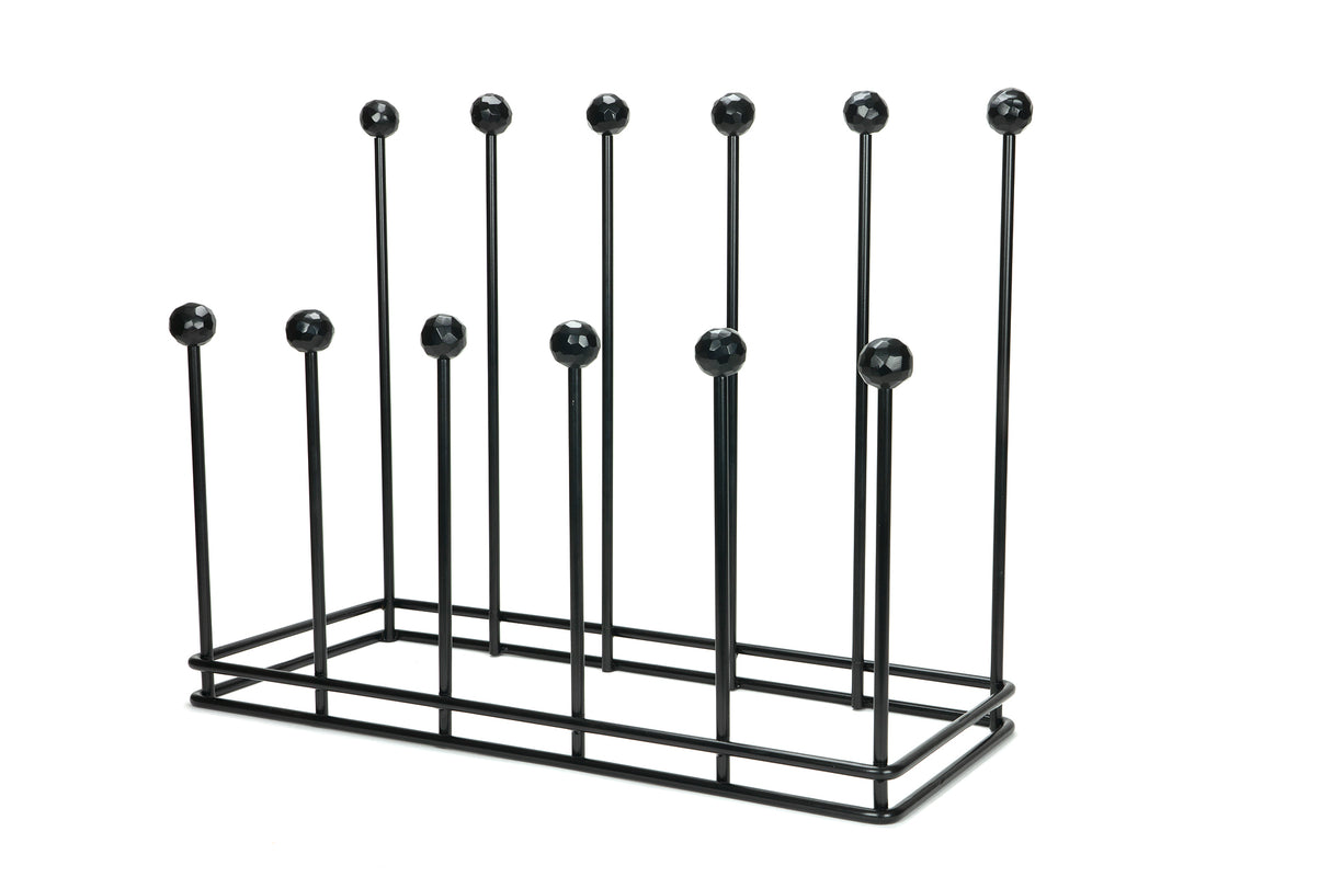From The Anvil - Matt Black Six Pair Boot Rack | Sku. 47108 | Trade Door Handles.