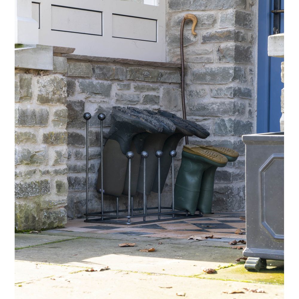 From The Anvil - Pewter Six Pair Boot Rack | Sku. 47109 | Trade Door Handles.