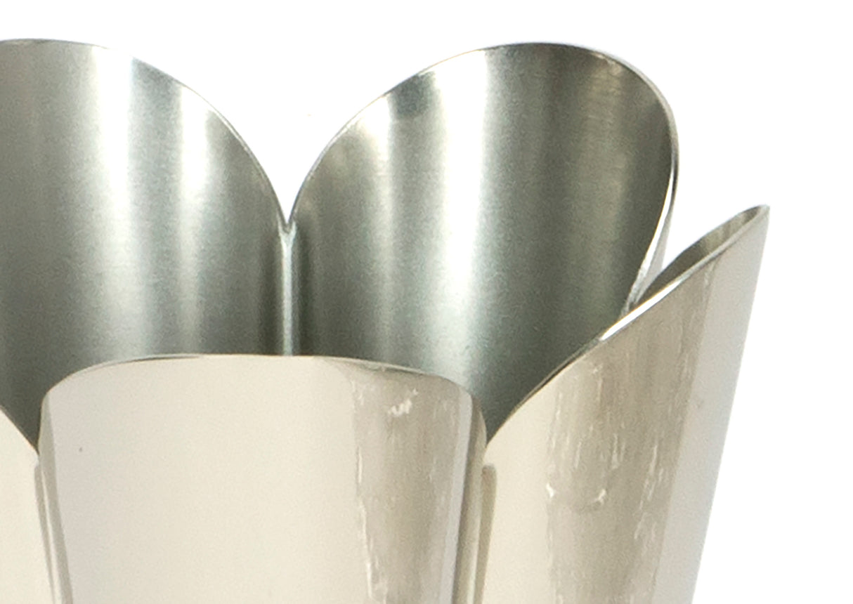 From The Anvil - Smooth Nickel Flora Pot - Small | Sku. 47121 | Trade Door Handles.