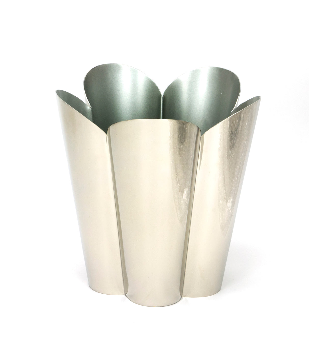 From The Anvil - Smooth Nickel Flora Pot - Large | Sku. 47124 | Trade Door Handles.