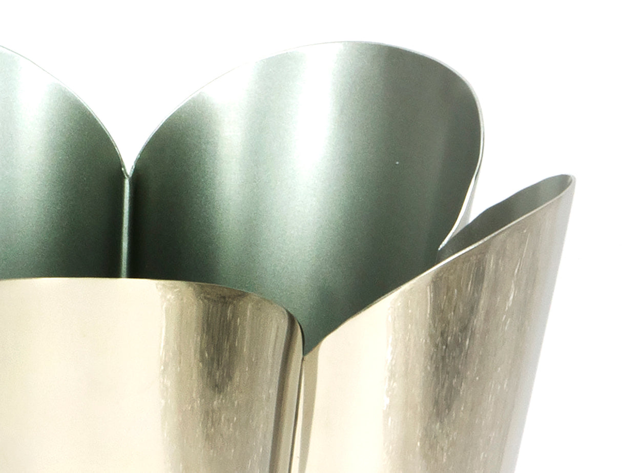 From The Anvil - Smooth Nickel Flora Pot - Large | Sku. 47124 | Trade Door Handles.