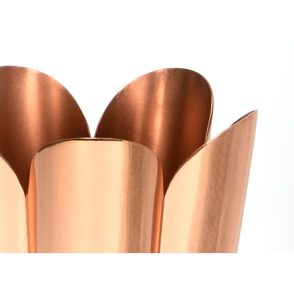 From The Anvil - Smooth Copper Flora Vase | Sku. 47126 | Trade Door Handles.