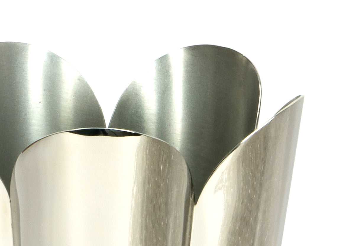 From The Anvil - Smooth Nickel Flora Vase | Sku. 47127 | Trade Door Handles.