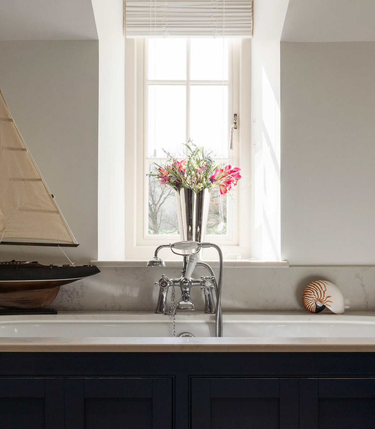 From The Anvil - Smooth Nickel Flora Vase | Sku. 47127 | Trade Door Handles.