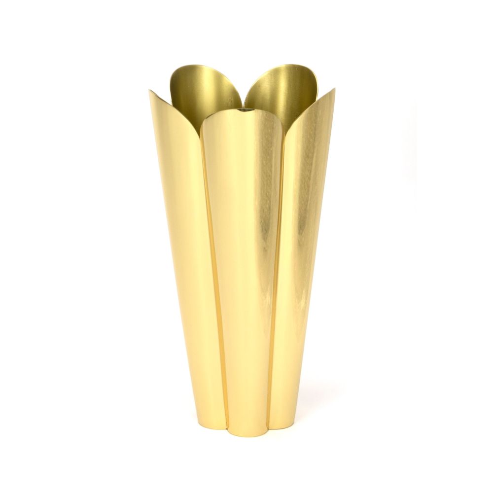 From The Anvil - Smooth Brass Flora Vase | Sku. 47128 | Trade Door Handles.