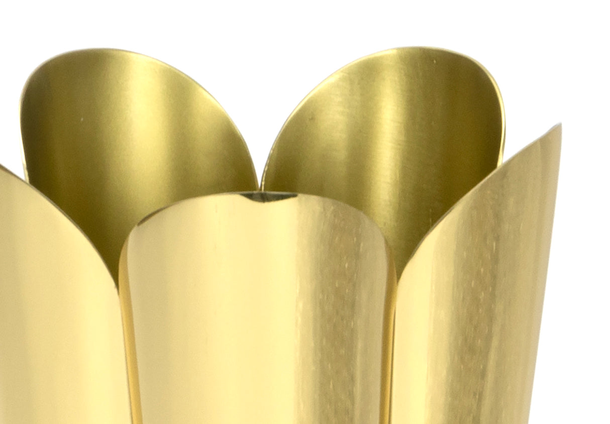 From The Anvil - Smooth Brass Flora Vase | Sku. 47128 | Trade Door Handles.
