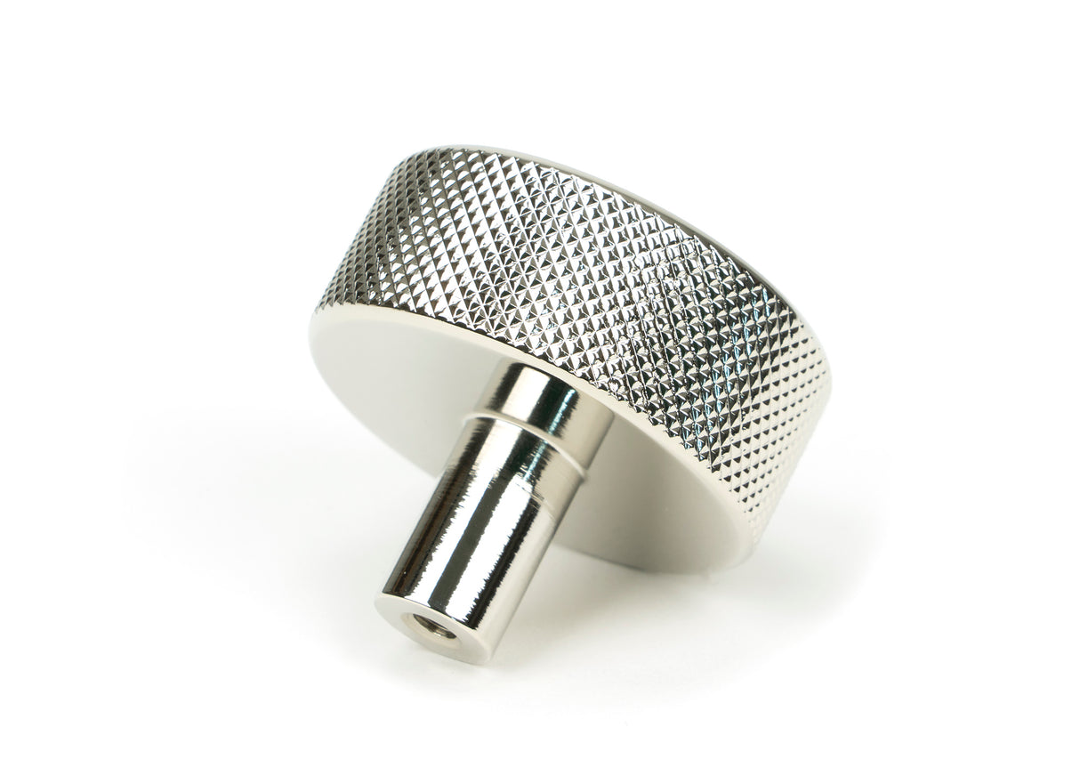 From The Anvil - Polished Nickel Brompton Cabinet Knob - 38mm (No rose) | Sku. 47146 | Trade Door Handles.