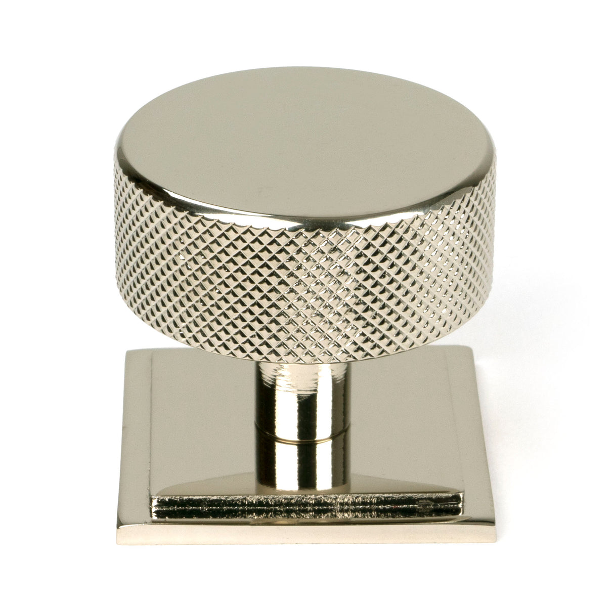 From The Anvil - Polished Nickel Brompton Cabinet Knob - 38mm (Square) | Sku. 47148 | Trade Door Handles.