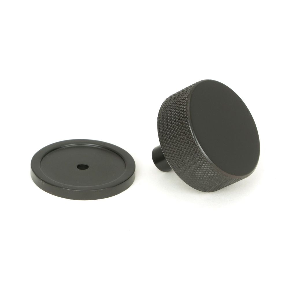 From The Anvil - Aged Bronze Brompton Cabinet Knob - 38mm (Plain) | Sku. 47149 | Trade Door Handles.