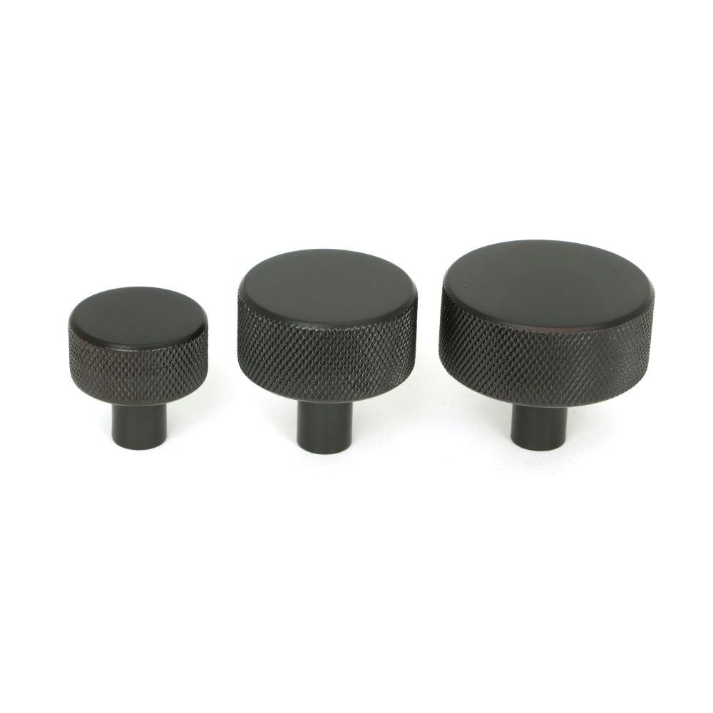 From The Anvil - Aged Bronze Brompton Cabinet Knob - 38mm (No rose) | Sku. 47150 | Trade Door Handles.