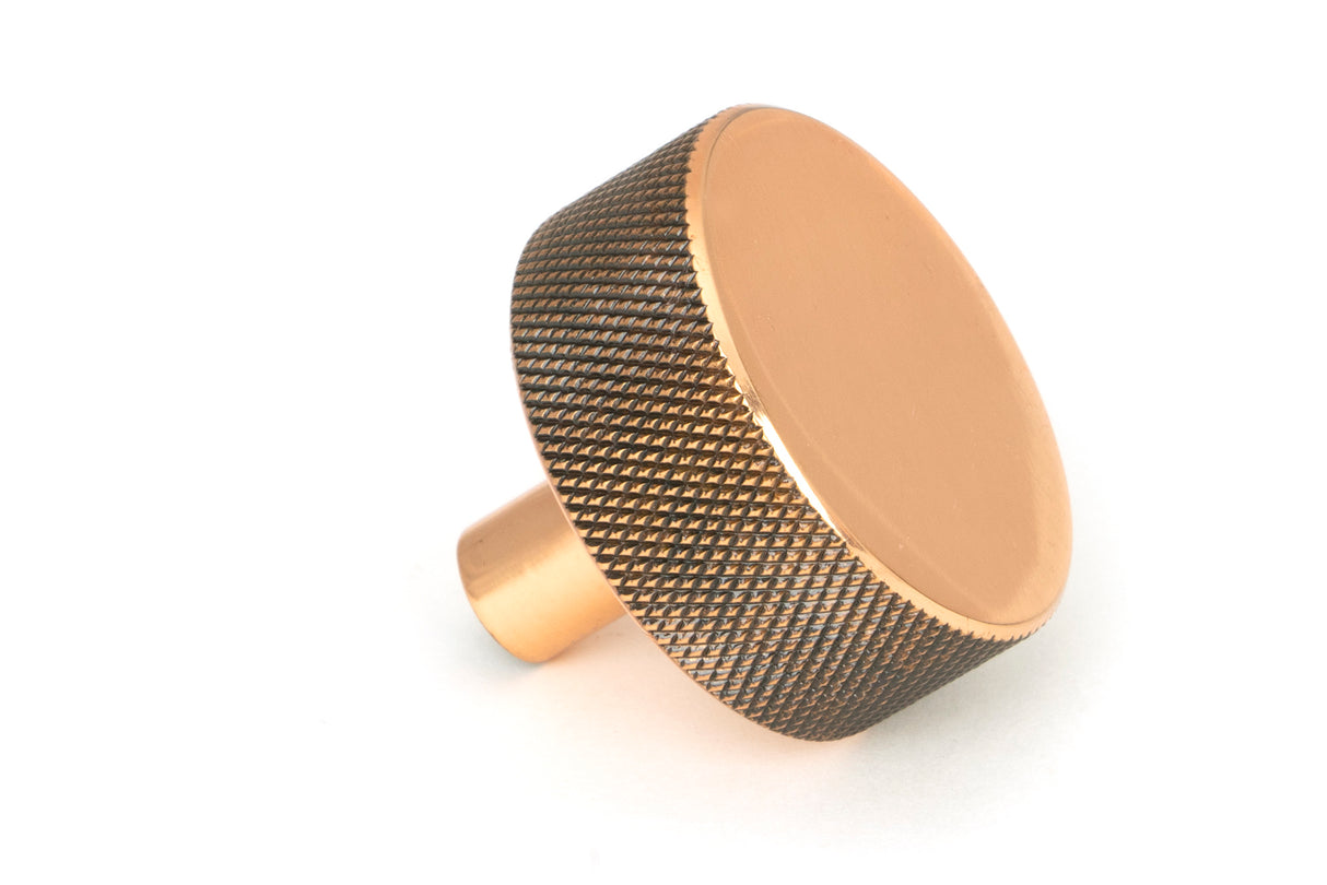 From The Anvil - Polished Bronze Brompton Cabinet Knob - 38mm (No rose) | Sku. 47154 | Trade Door Handles.