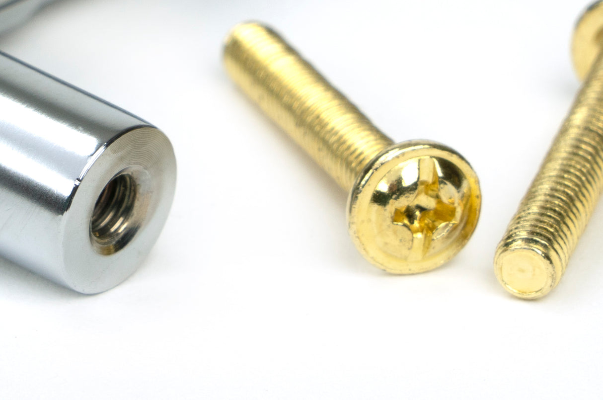 From The Anvil - Satin Chrome Half Brompton Pull Handle - Large | Sku. 47155 | Trade Door Handles.