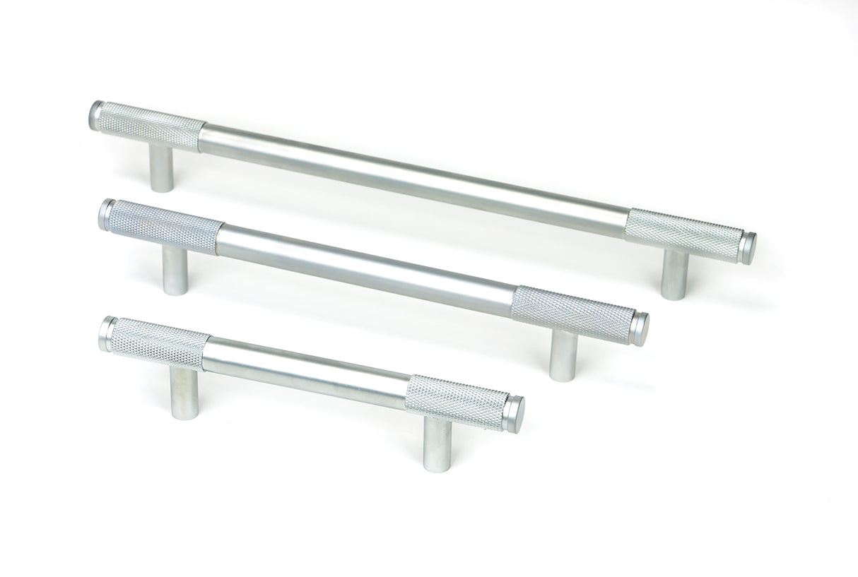 From The Anvil - Satin Chrome Half Brompton Pull Handle - Large | Sku. 47155 | Trade Door Handles.