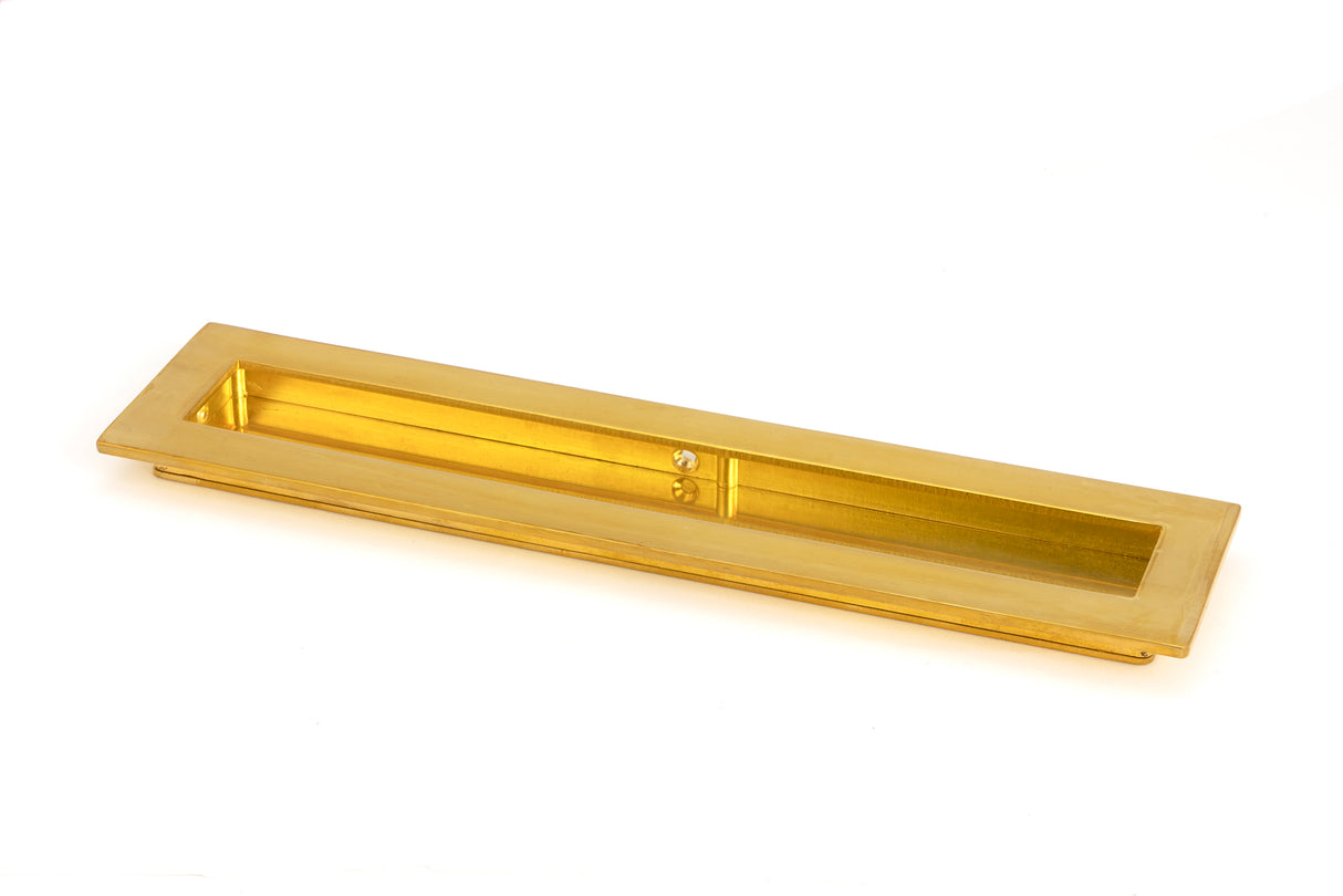 From The Anvil - Polished Brass 250mm Plain Rectangular Pull | Sku. 47160 | Trade Door Handles.