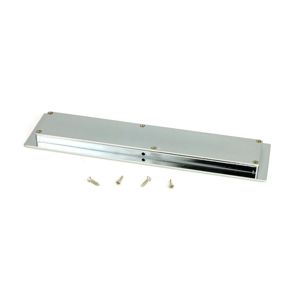From The Anvil - Polished Chrome 250mm Art Deco Rectangular Pull | Sku. 47176 | Trade Door Handles.