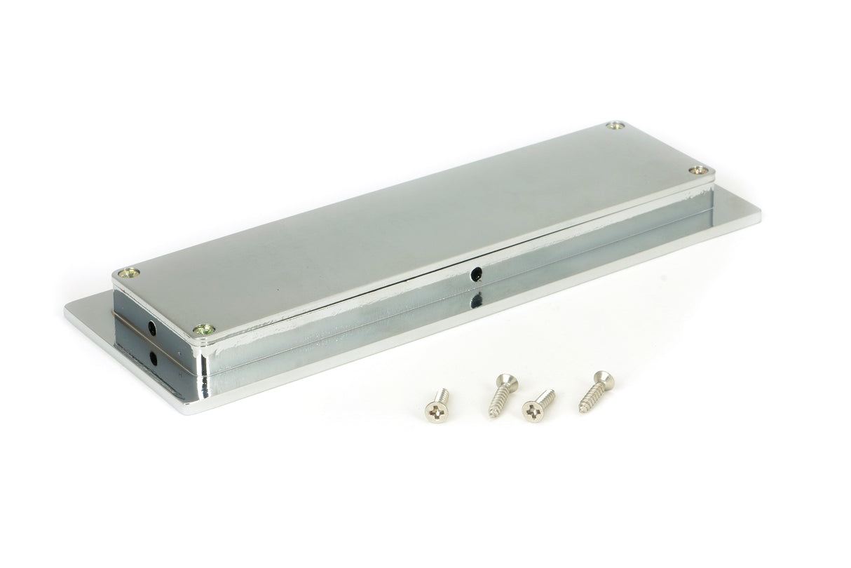 From The Anvil - Polished Chrome 175mm Plain Rectangular Pull | Sku. 47177 | Trade Door Handles.
