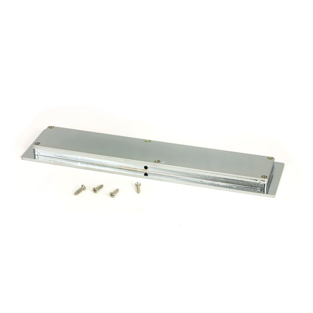 From The Anvil - Polished Chrome 250mm Plain Rectangular Pull | Sku. 47178 | Trade Door Handles.
