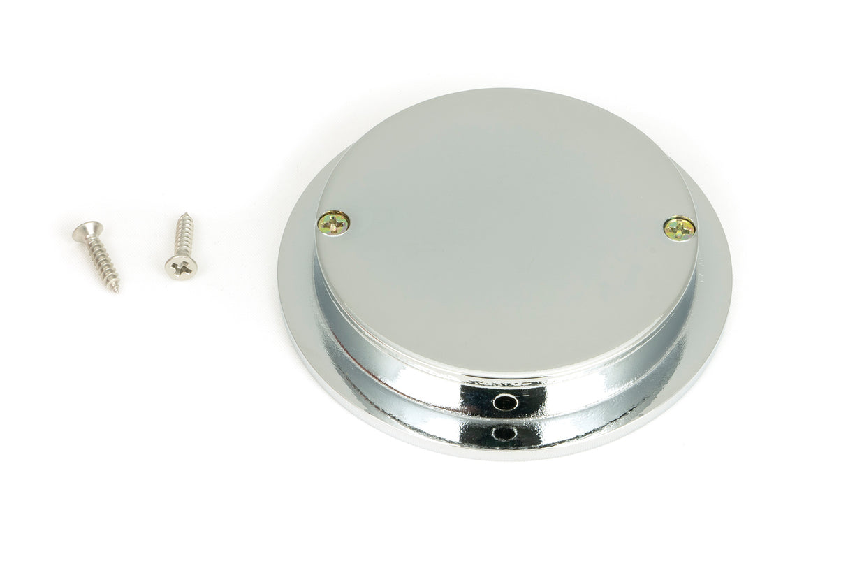 From The Anvil - Polished Chrome 75mm Plain Round Pull | Sku. 47186 | Trade Door Handles.