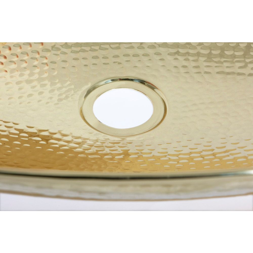 From The Anvil - Hammered Brass Oval Sink | Sku. 47205 | Trade Door Handles.