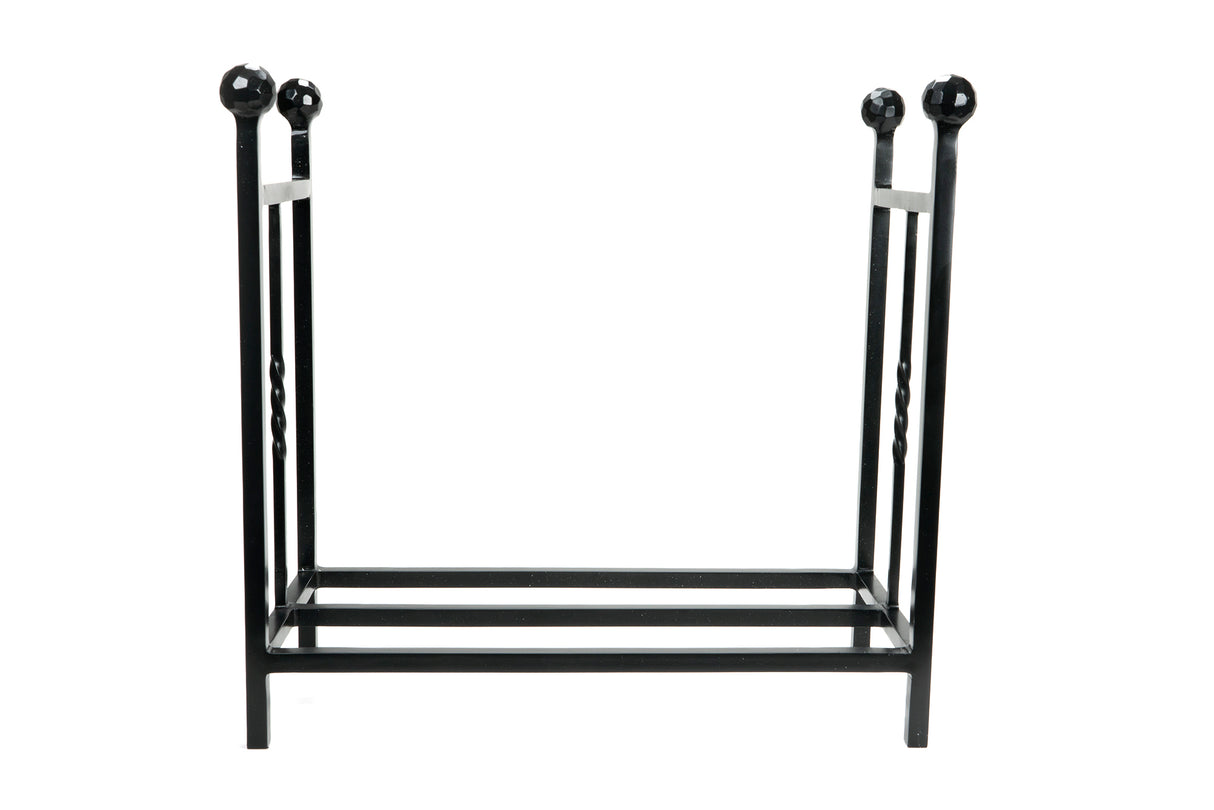 From The Anvil - Matt Black Rectangular Log Holder | Sku. 47213 | Trade Door Handles.