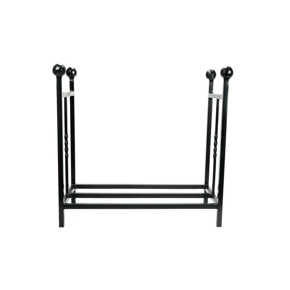 From The Anvil - Matt Black Rectangular Log Holder | Sku. 47213 | Trade Door Handles.