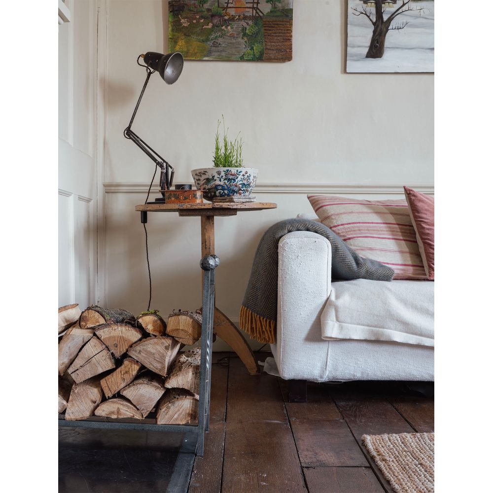 From The Anvil - Pewter Rectangular Log Holder | Sku. 47214 | Trade Door Handles.