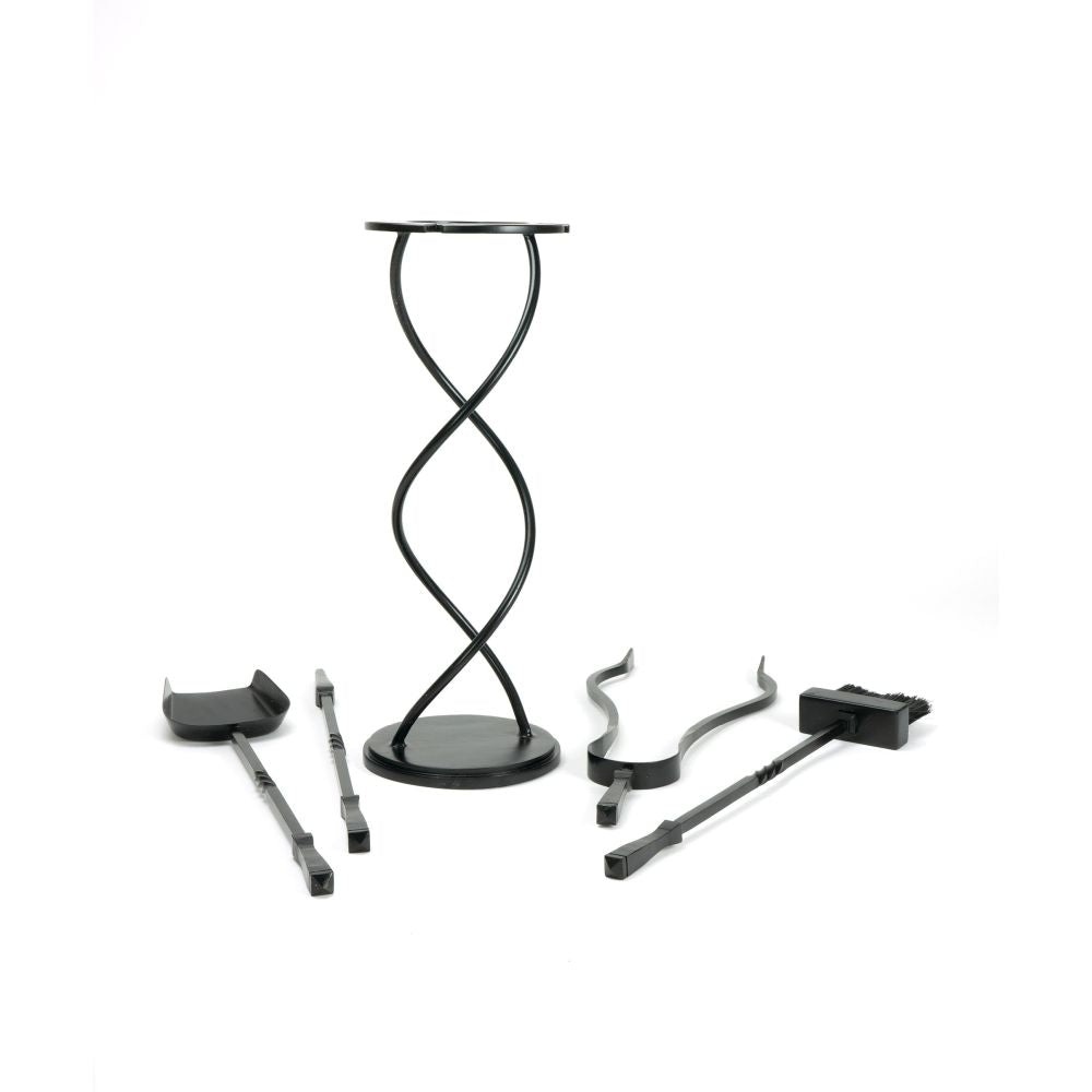 From The Anvil - Matt Black Spiral Companion Set - Avon Tools | Sku. 47215 | Trade Door Handles.