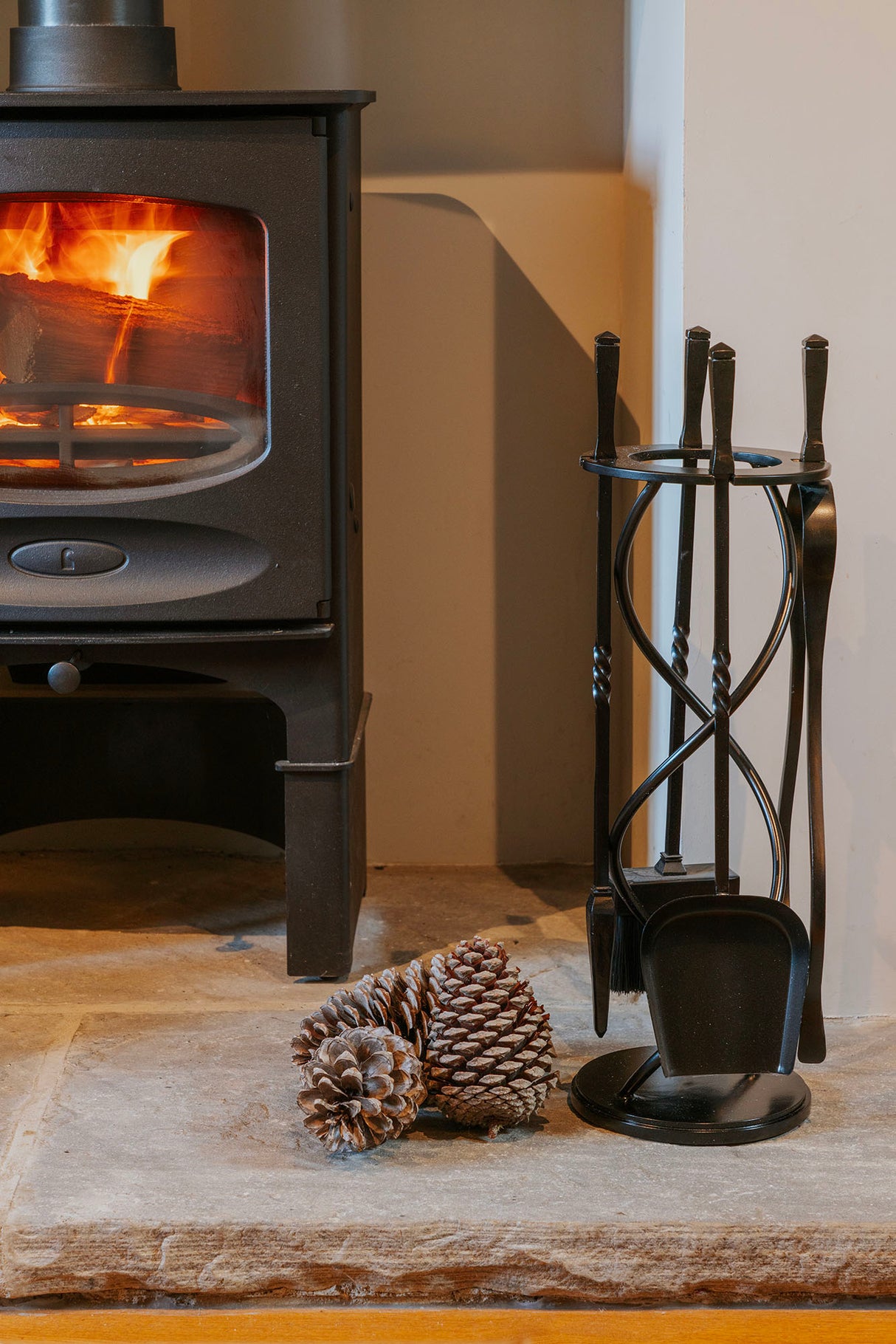 From The Anvil - Matt Black Spiral Companion Set - Avon Tools | Sku. 47215 | Trade Door Handles.